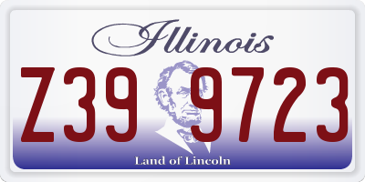 IL license plate Z399723