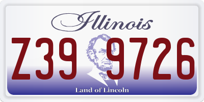IL license plate Z399726