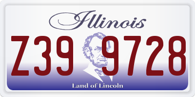 IL license plate Z399728