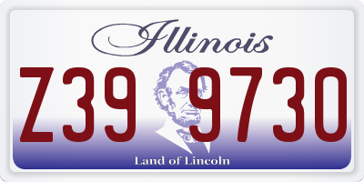 IL license plate Z399730