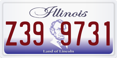 IL license plate Z399731