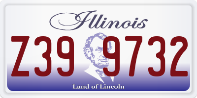 IL license plate Z399732