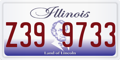 IL license plate Z399733