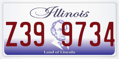 IL license plate Z399734
