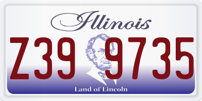 IL license plate Z399735