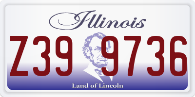 IL license plate Z399736