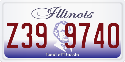 IL license plate Z399740