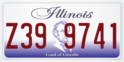 IL license plate Z399741