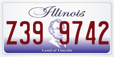 IL license plate Z399742
