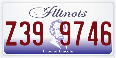 IL license plate Z399746
