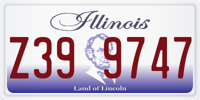IL license plate Z399747