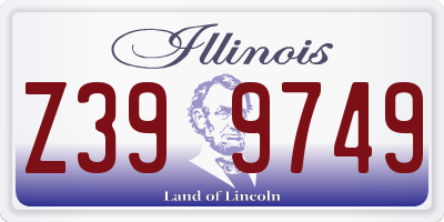 IL license plate Z399749