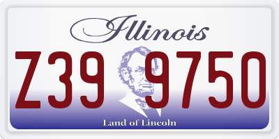 IL license plate Z399750