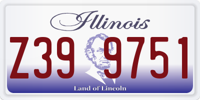 IL license plate Z399751