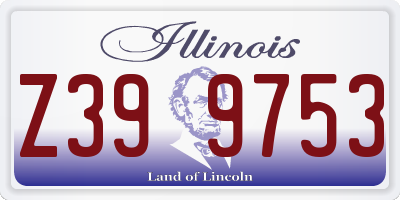 IL license plate Z399753