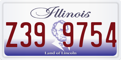 IL license plate Z399754