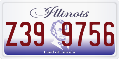 IL license plate Z399756