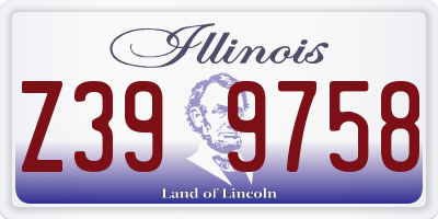 IL license plate Z399758