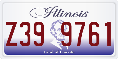 IL license plate Z399761