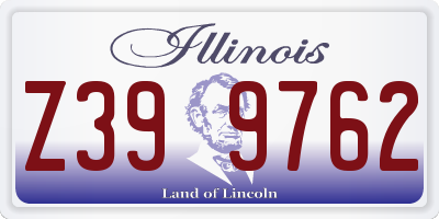 IL license plate Z399762