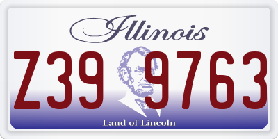 IL license plate Z399763
