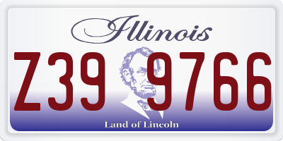 IL license plate Z399766