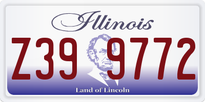 IL license plate Z399772