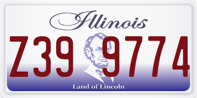 IL license plate Z399774
