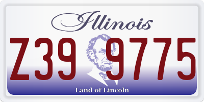 IL license plate Z399775
