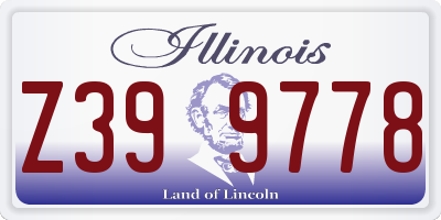 IL license plate Z399778