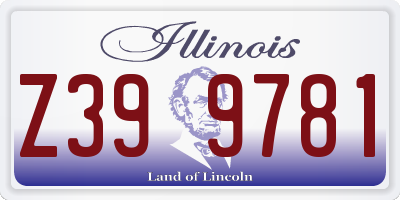 IL license plate Z399781