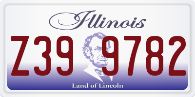 IL license plate Z399782