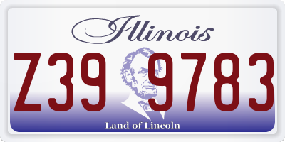 IL license plate Z399783