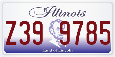IL license plate Z399785