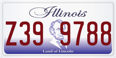 IL license plate Z399788