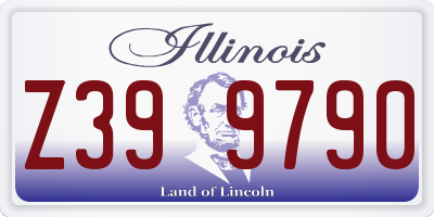 IL license plate Z399790