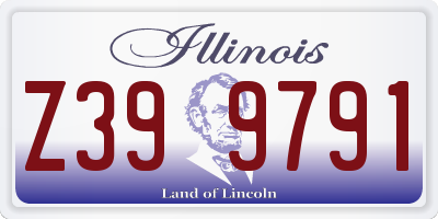 IL license plate Z399791