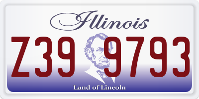 IL license plate Z399793