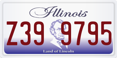 IL license plate Z399795