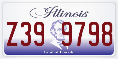 IL license plate Z399798