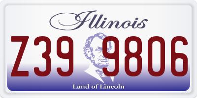 IL license plate Z399806