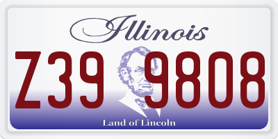 IL license plate Z399808