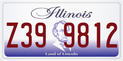 IL license plate Z399812