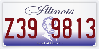 IL license plate Z399813
