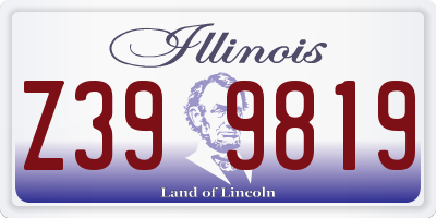 IL license plate Z399819