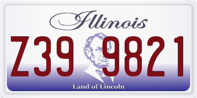 IL license plate Z399821