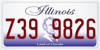 IL license plate Z399826