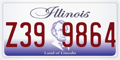 IL license plate Z399864