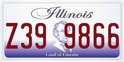 IL license plate Z399866