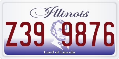IL license plate Z399876